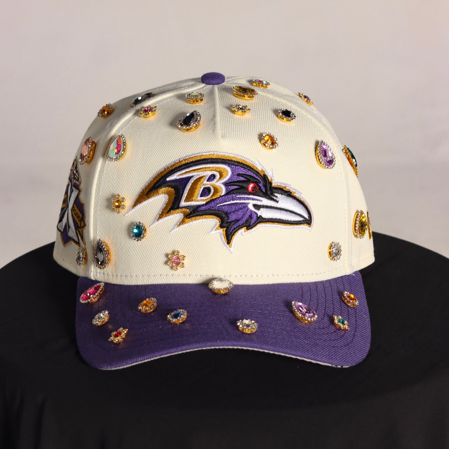 Custom Off white Baltimore Ravens