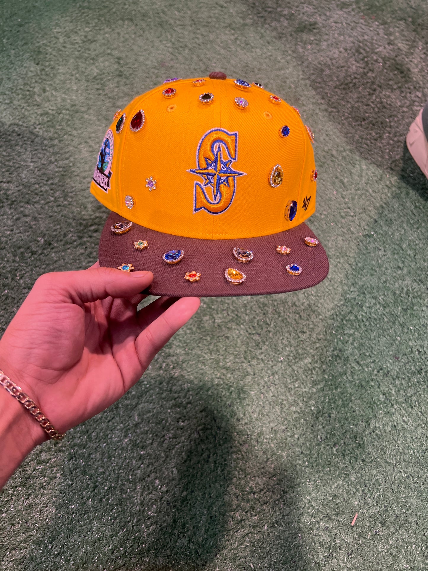 Custom Yellow & Brown Seattle Mariners