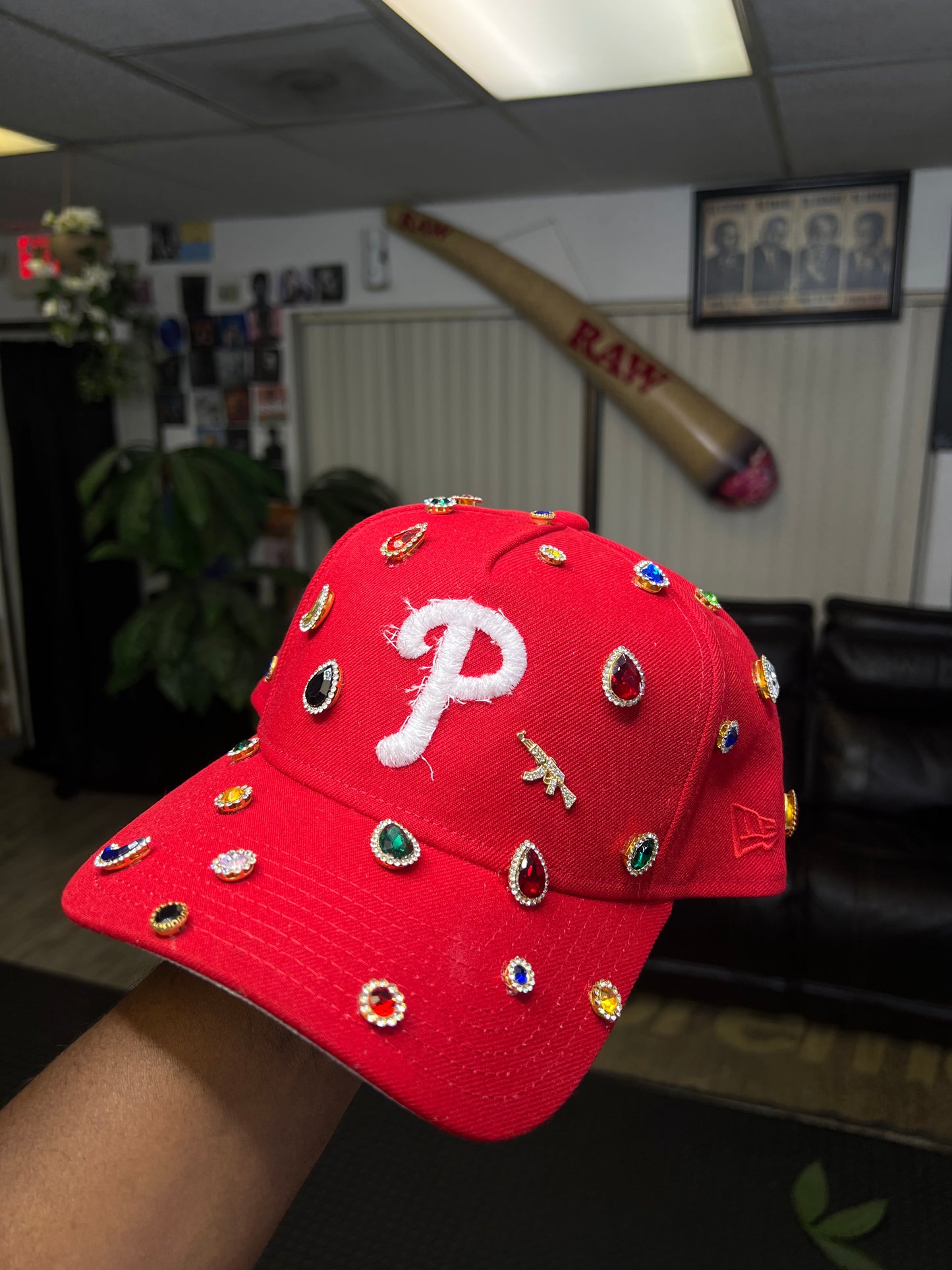 Custom Red P Hat