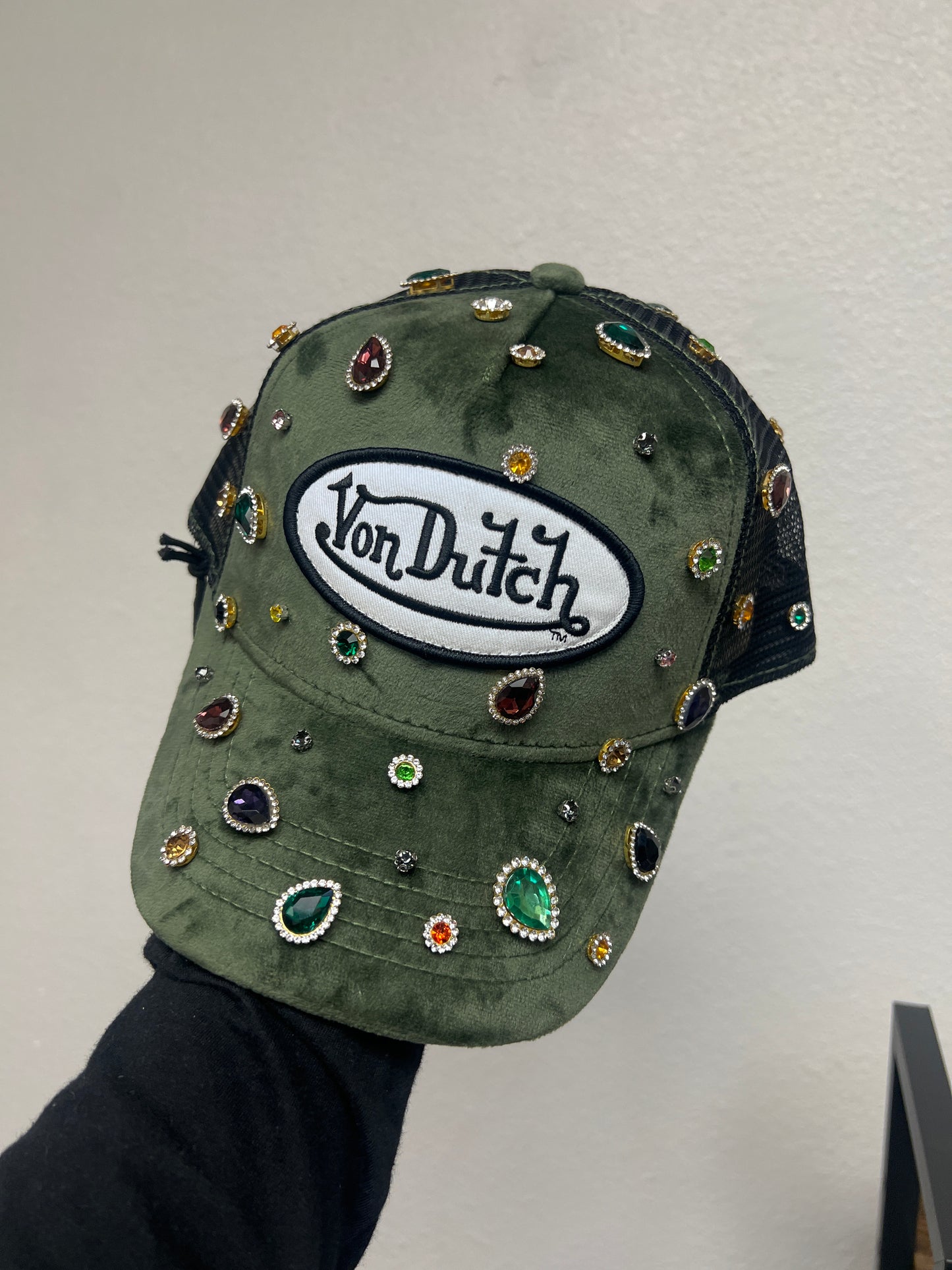 Custom Dark Green & Black Von Dutch