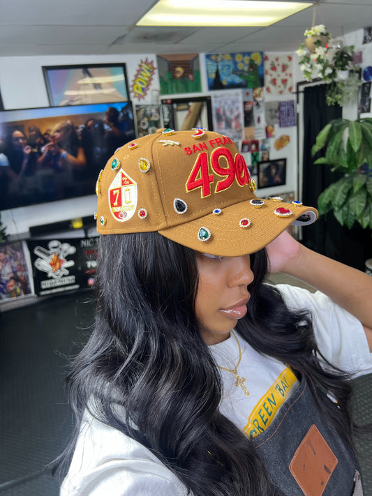 Custom Brown 49ers Hat