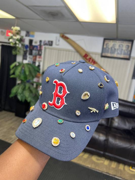 Custom Navy Blue B Hat