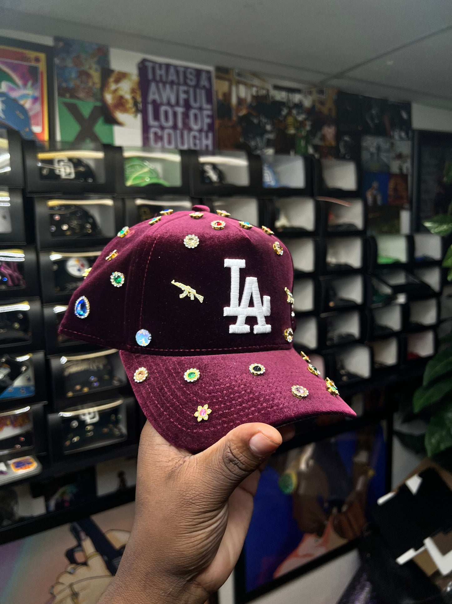 Custom Velvet LA  “burgundy”