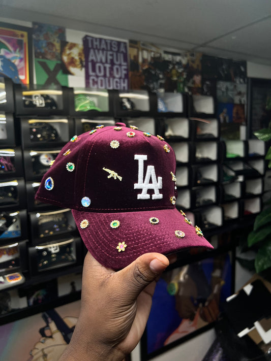 Custom Velvet LA  “burgundy”