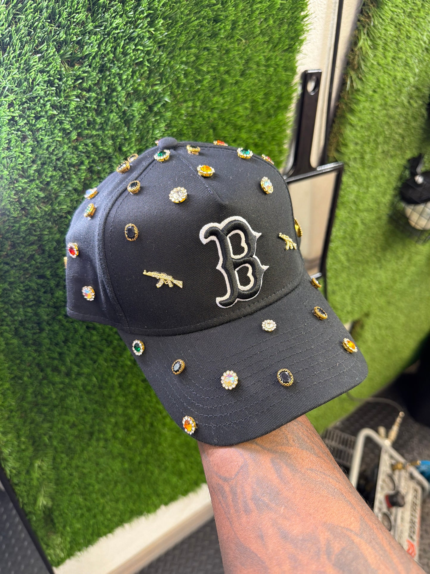 Custom Black B Hat