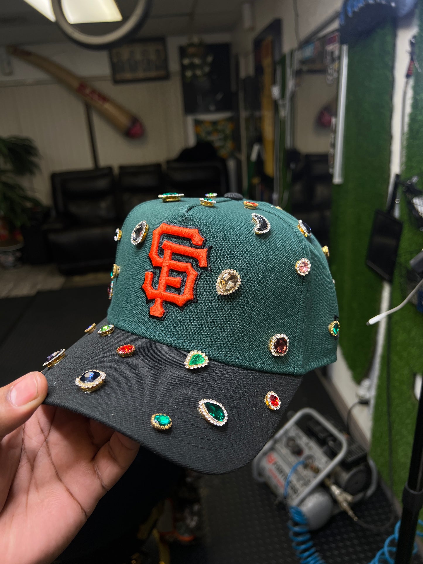 Custom Green SF Hat
