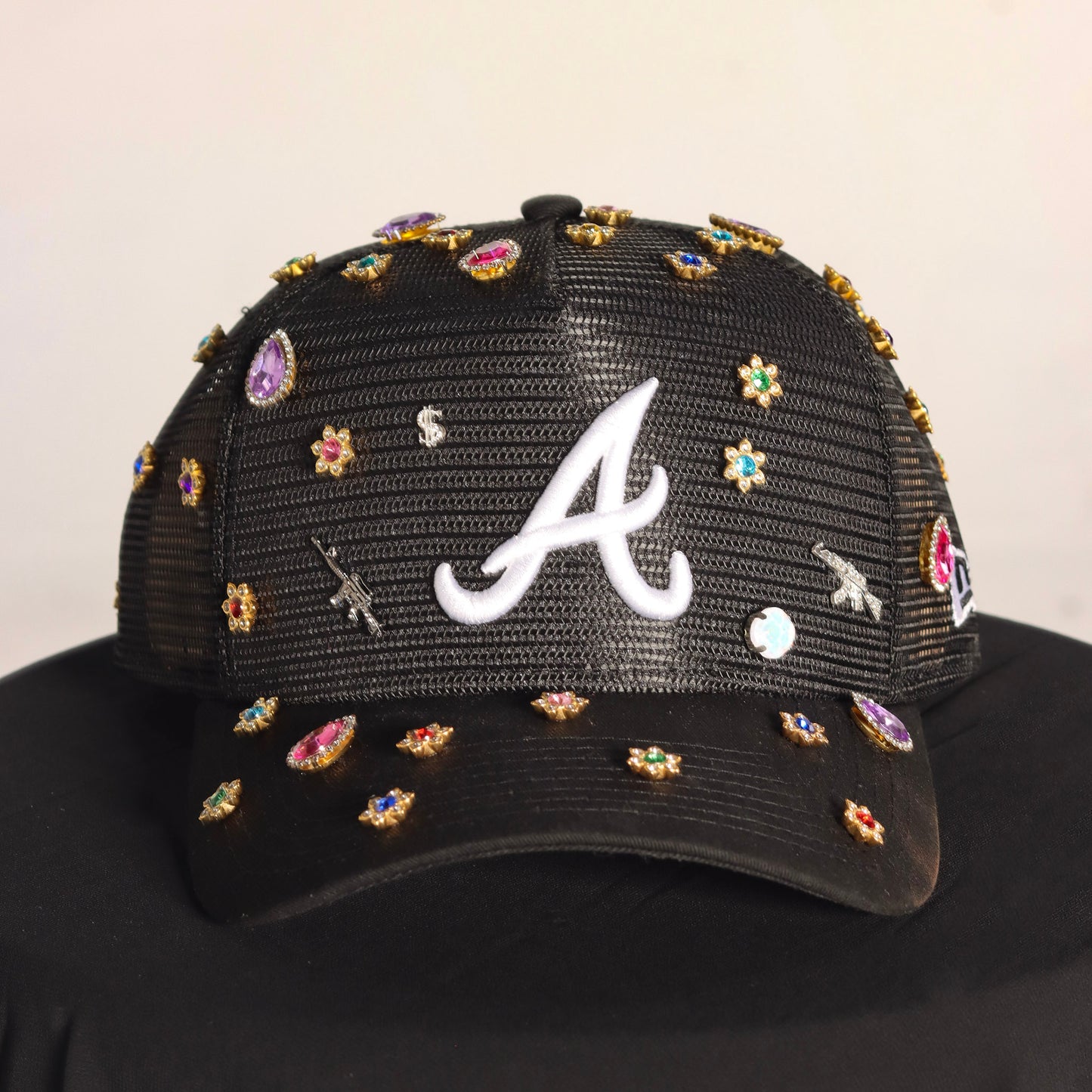 Custom Black Net Atlanta Braves