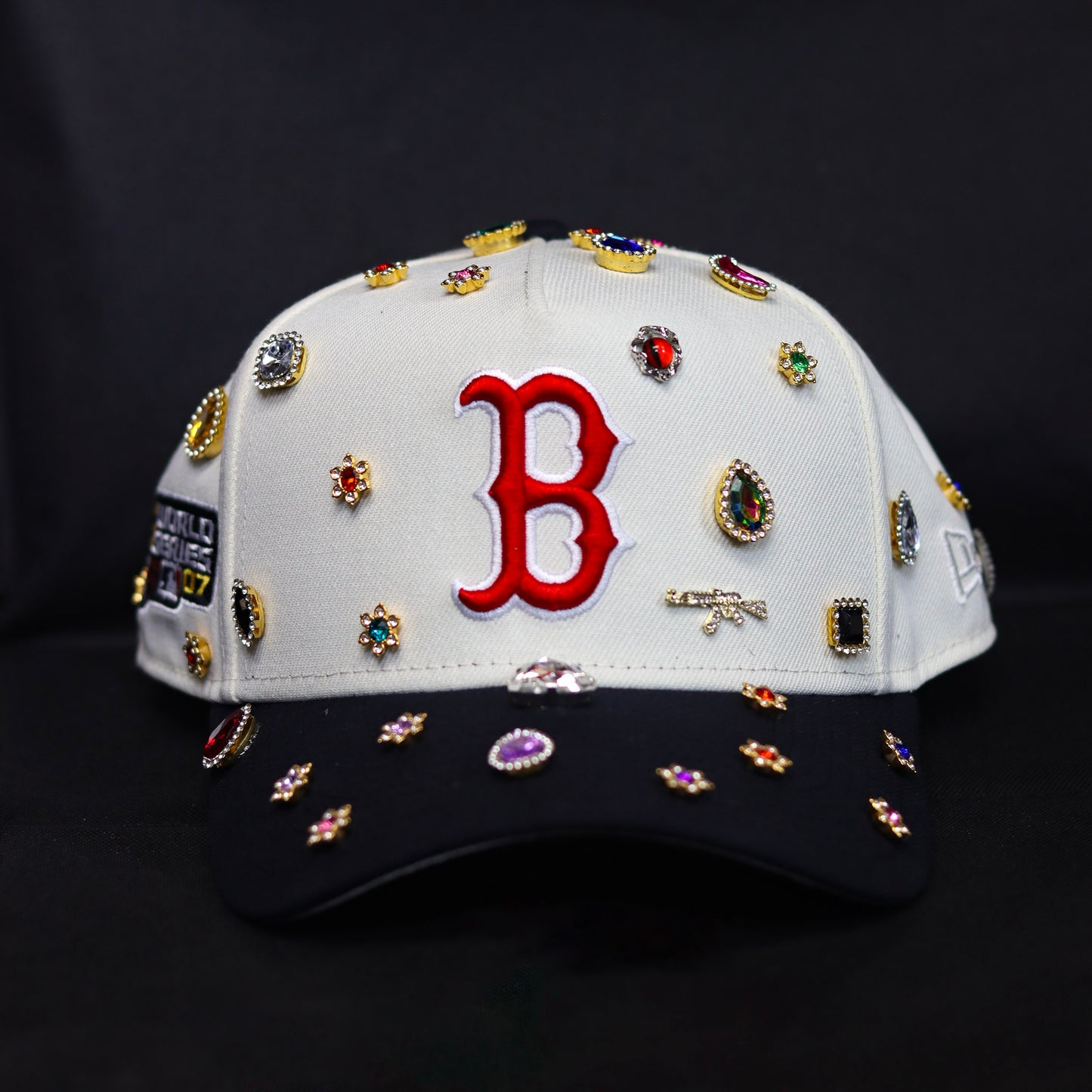 Red B Logo Black Brim Boston braves