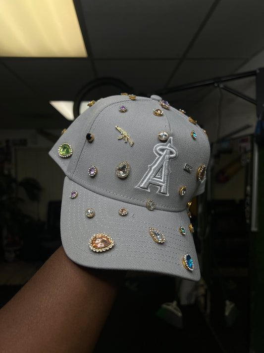 Custom Grey Angels Hat