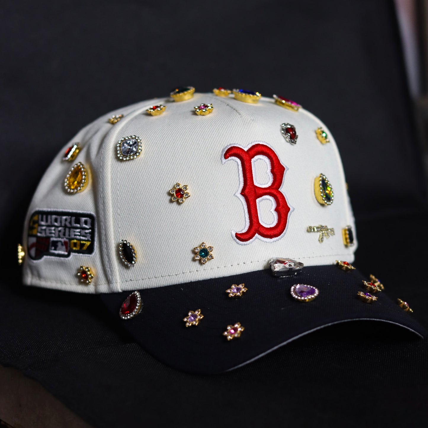 Red B Logo Black Brim Boston braves