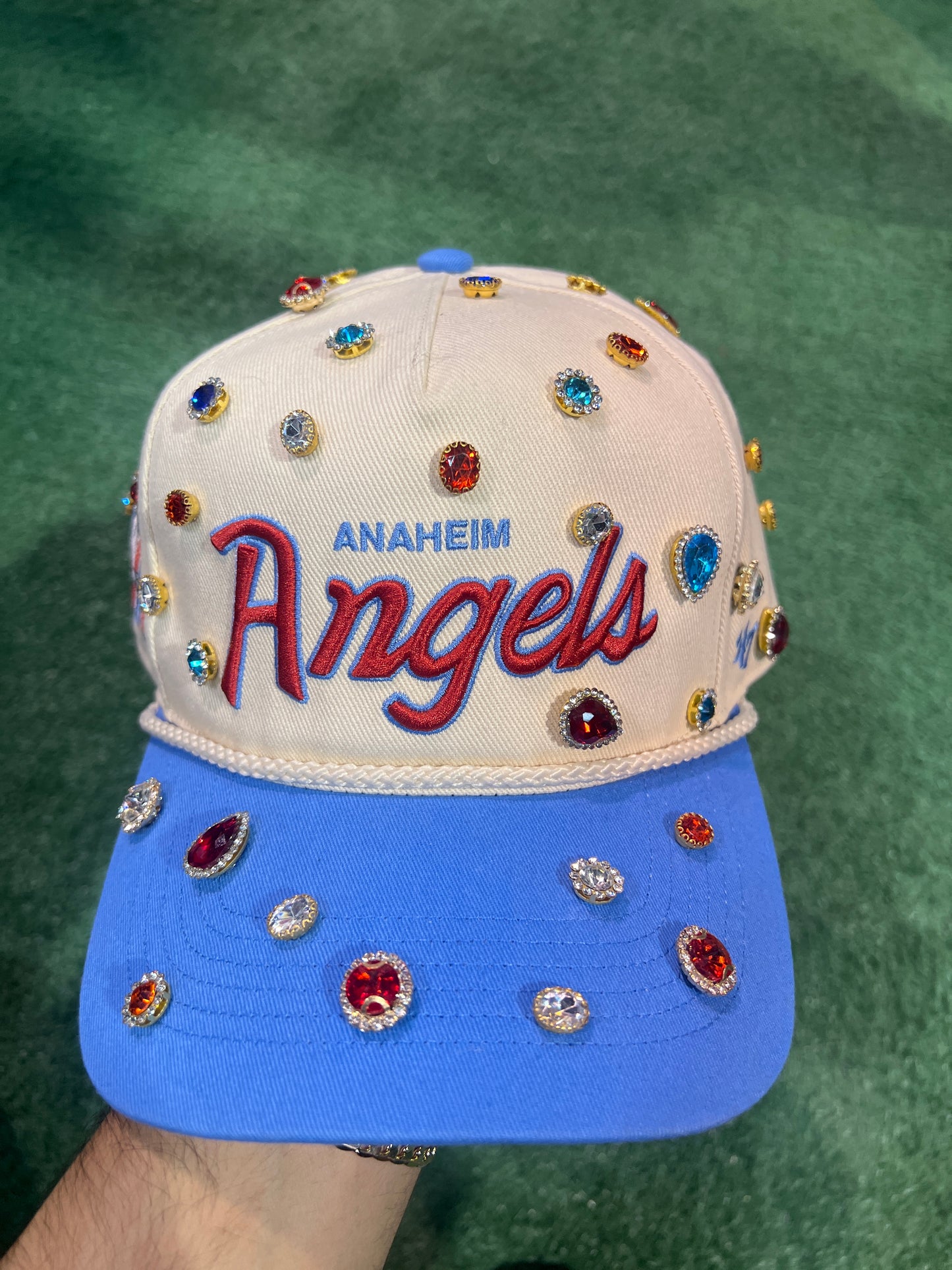Custom White & Blue Anaheim Angels