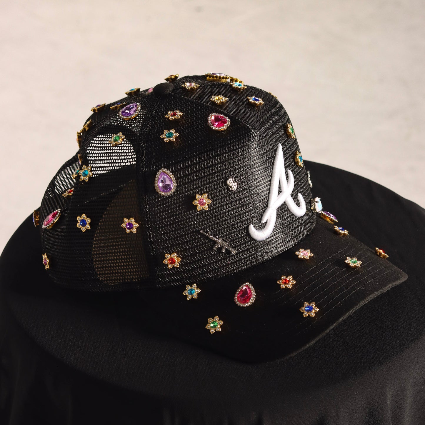 Custom Black Net Atlanta Braves